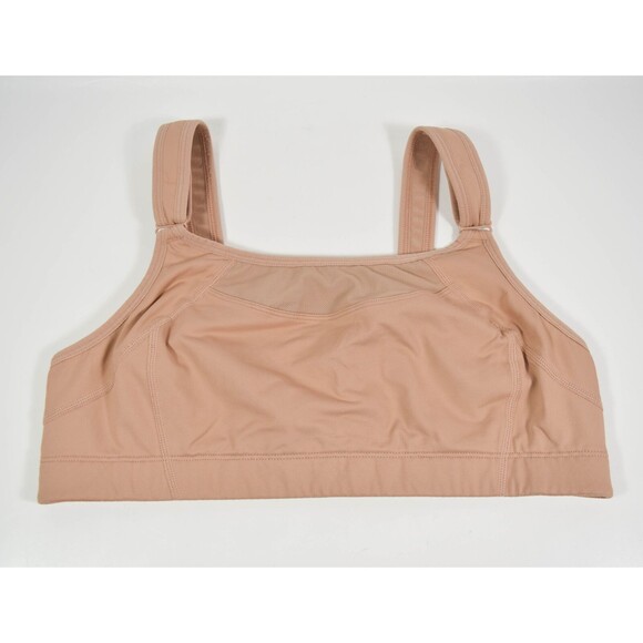 Syrokan A240 Caramel Brown High Impact Maximum Support Wirefree Sports Bra 38D - Picture 1 of 4